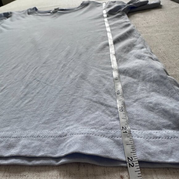 COS Regular Fit Cotton T-Shirt Light Blue XXS - Picture 7 of 7